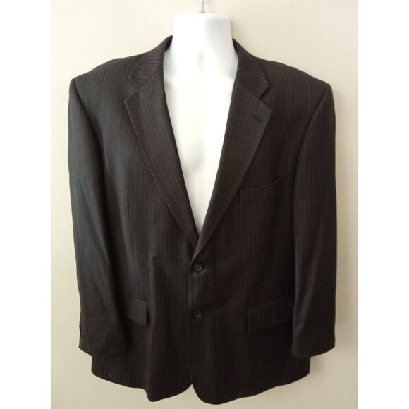 Joseph and Feiss International Men's Black Pinstriped Suit Jacket and Pa… - Picture 3 of 10